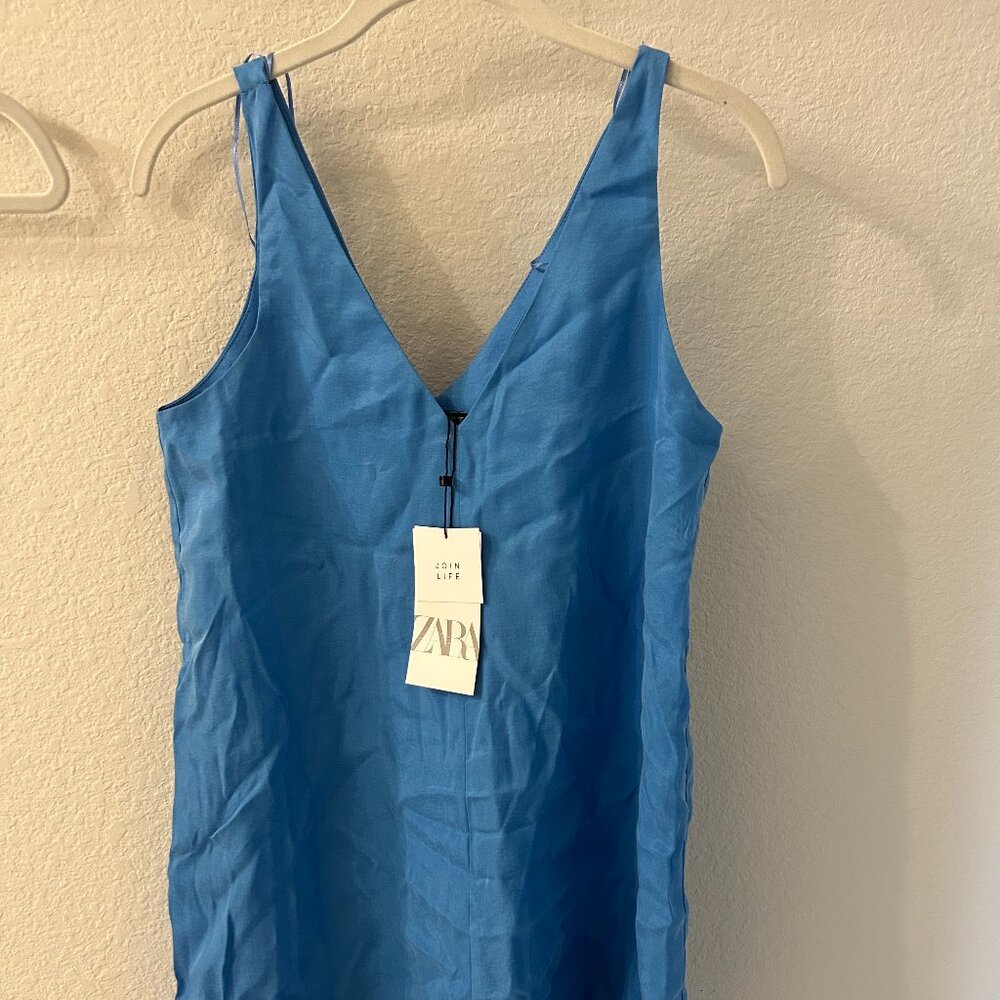 Zara blue dress